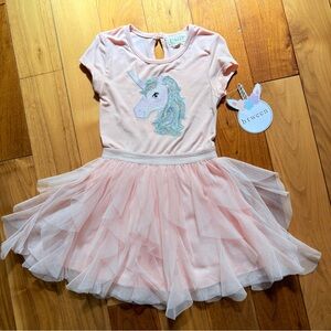 NWT Btween Sequin Unicorn Dress – Girls Size 4T Pink